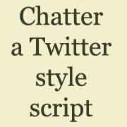 Chatter php website script